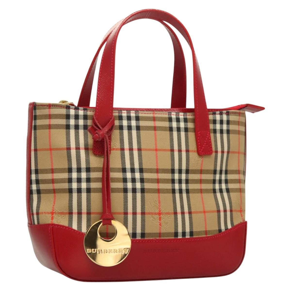 Burberry Nova Check Nova Check Canvas and leather, Beige, Canvas, Handbag