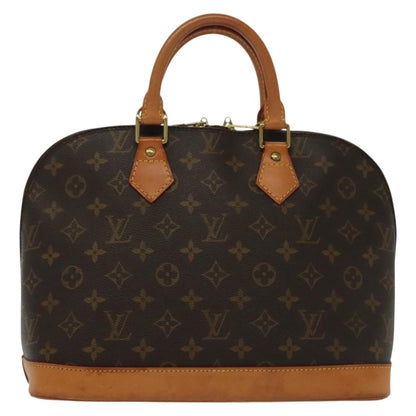 Louis Vuitton Alma Handbag Monogram Canvas, BROWN, CANVAS, Handbag