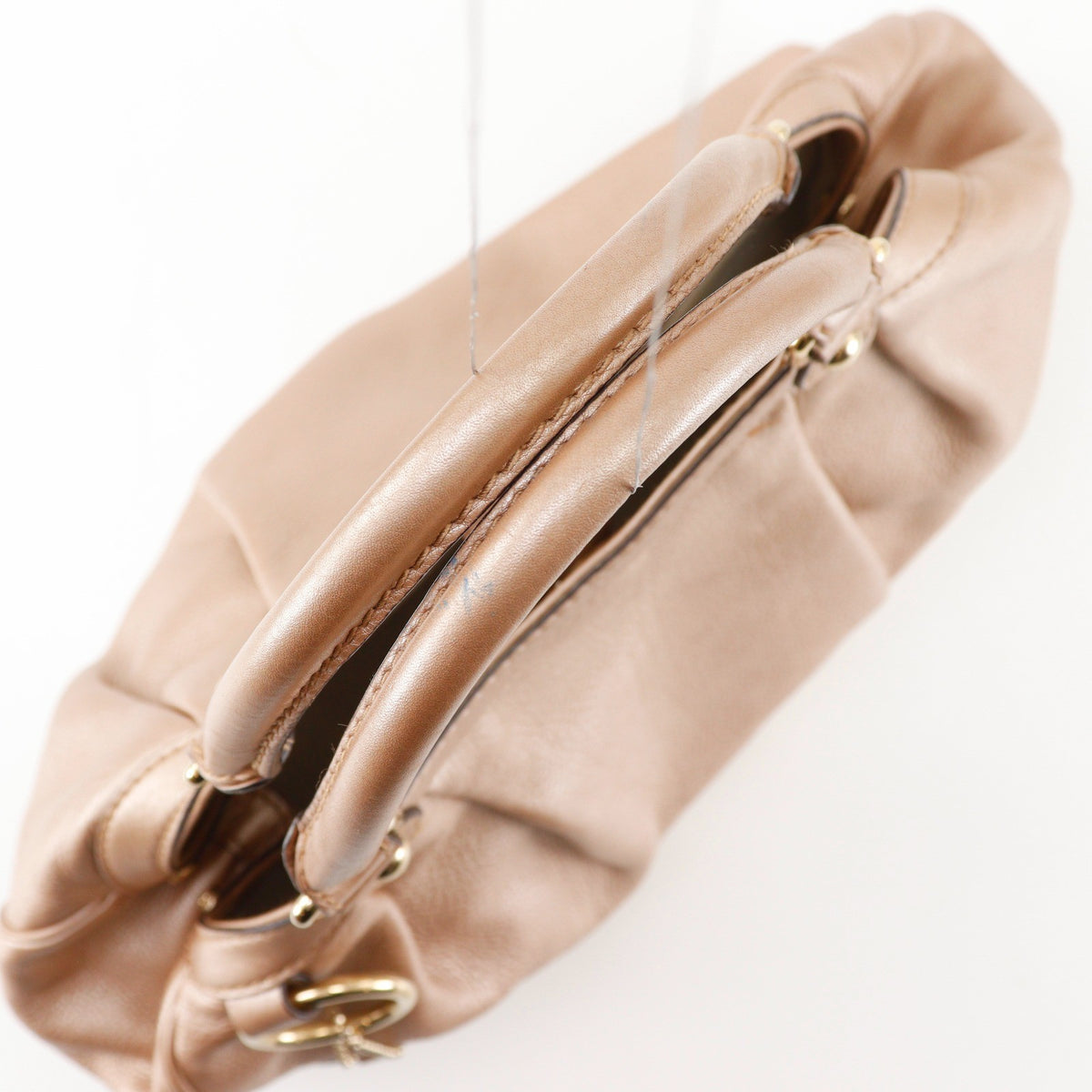 Gucci Sukey Leather, Metallic, Leather, Tote Bag