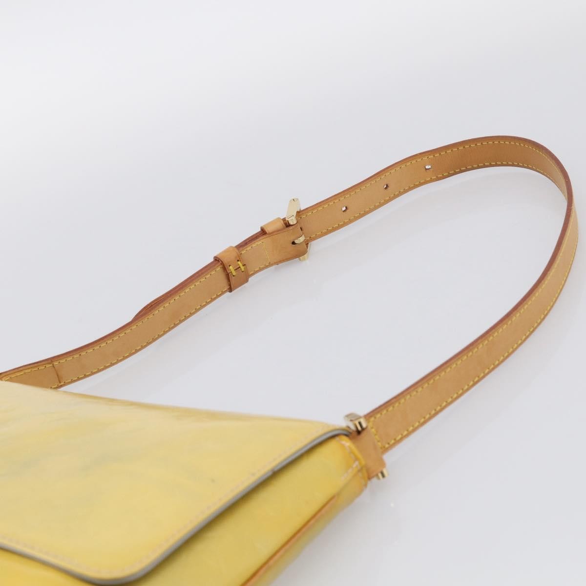 Louis Vuitton Thompson Street Monogram Vernis, Yellow, Patent Leather, Shoulder Bag
