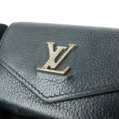 Louis Vuitton Lockmini Leather, Black, Leather, Wallet