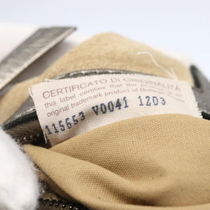 Bottega Veneta Veneta Hobo Quilted Leather, SILVER, LEATHER, Handbag