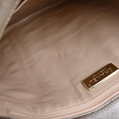 Chanel Luxe Ligne Zipped Tote Leather, Gold, Leather, Tote Bag