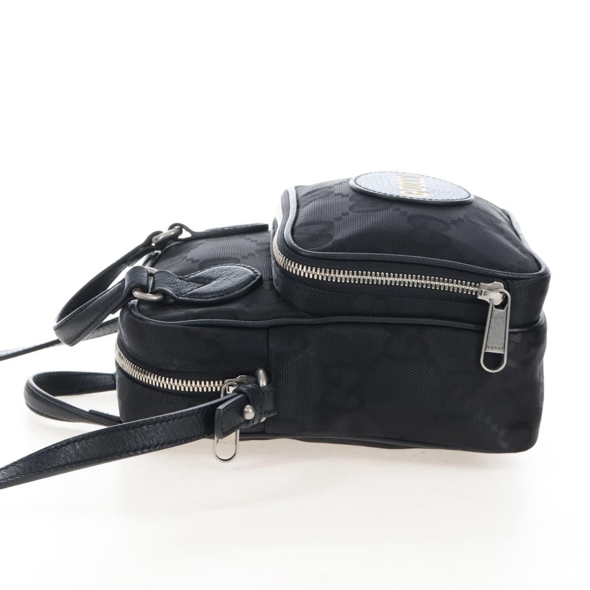 Gucci Off the Grid Messenger GG Econyl, Black, Canvas, Handbag