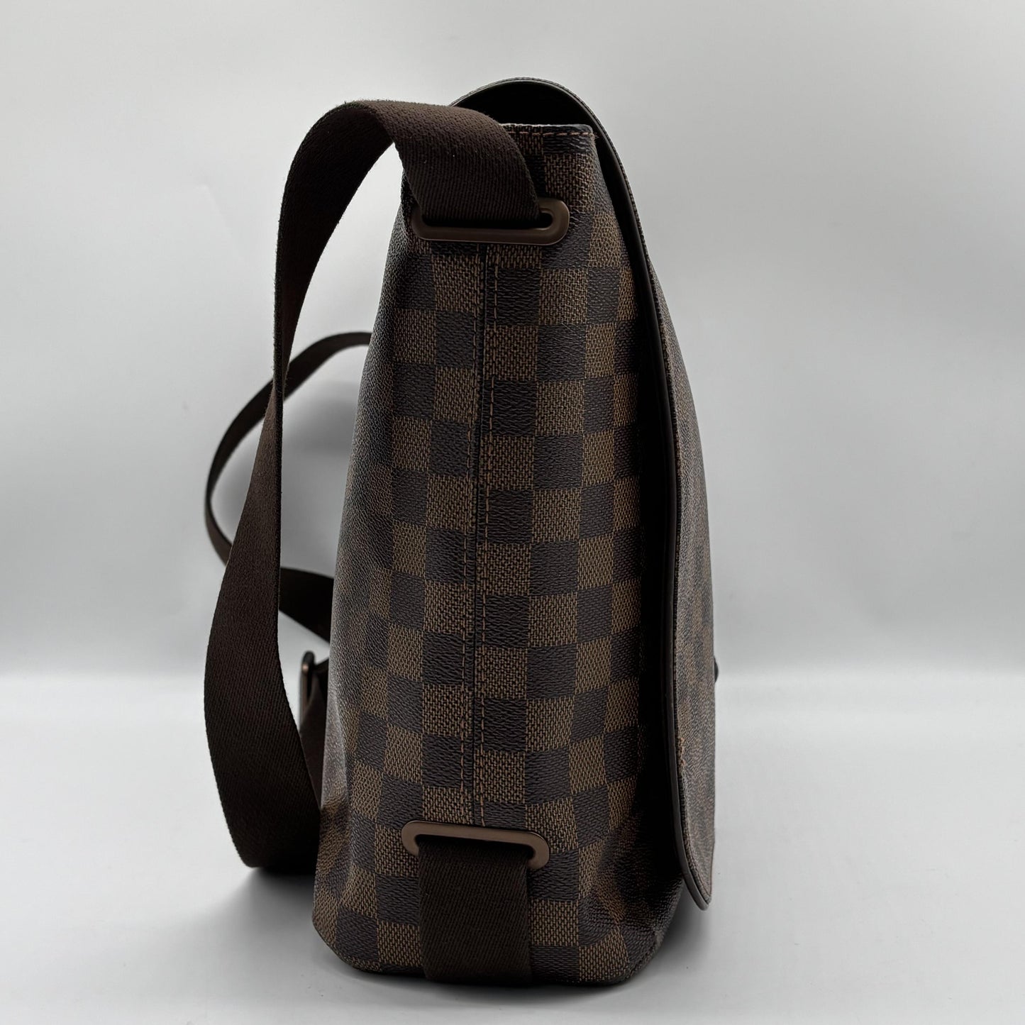 Louis Vuitton Brooklyn Damier, Brown, Canvas, Crossbody Bag