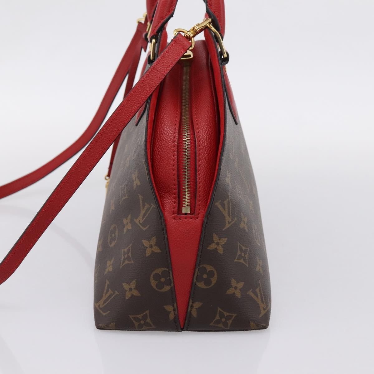 Louis Vuitton Alma BNB Monogram Canvas with Leather, Brown, Canvas, Handbag