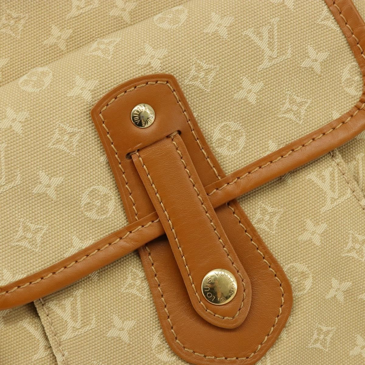 Louis Vuitton Mary Kate Messenger Mini Lin, Beige, Canvas, Shoulder Bag