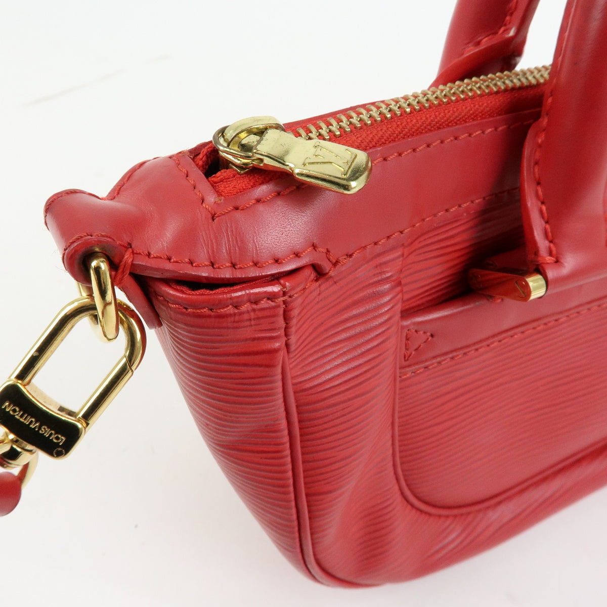Louis Vuitton Dhanura Epi Leather, Red, Leather, Handbag