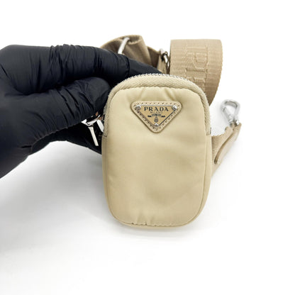 Prada Re-Edition 2005 Tessuto, Beige, Nylon, Shoulder Bag