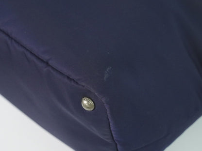 Prada Convertible Double Tessuto, Navy, Nylon, Tote Bag