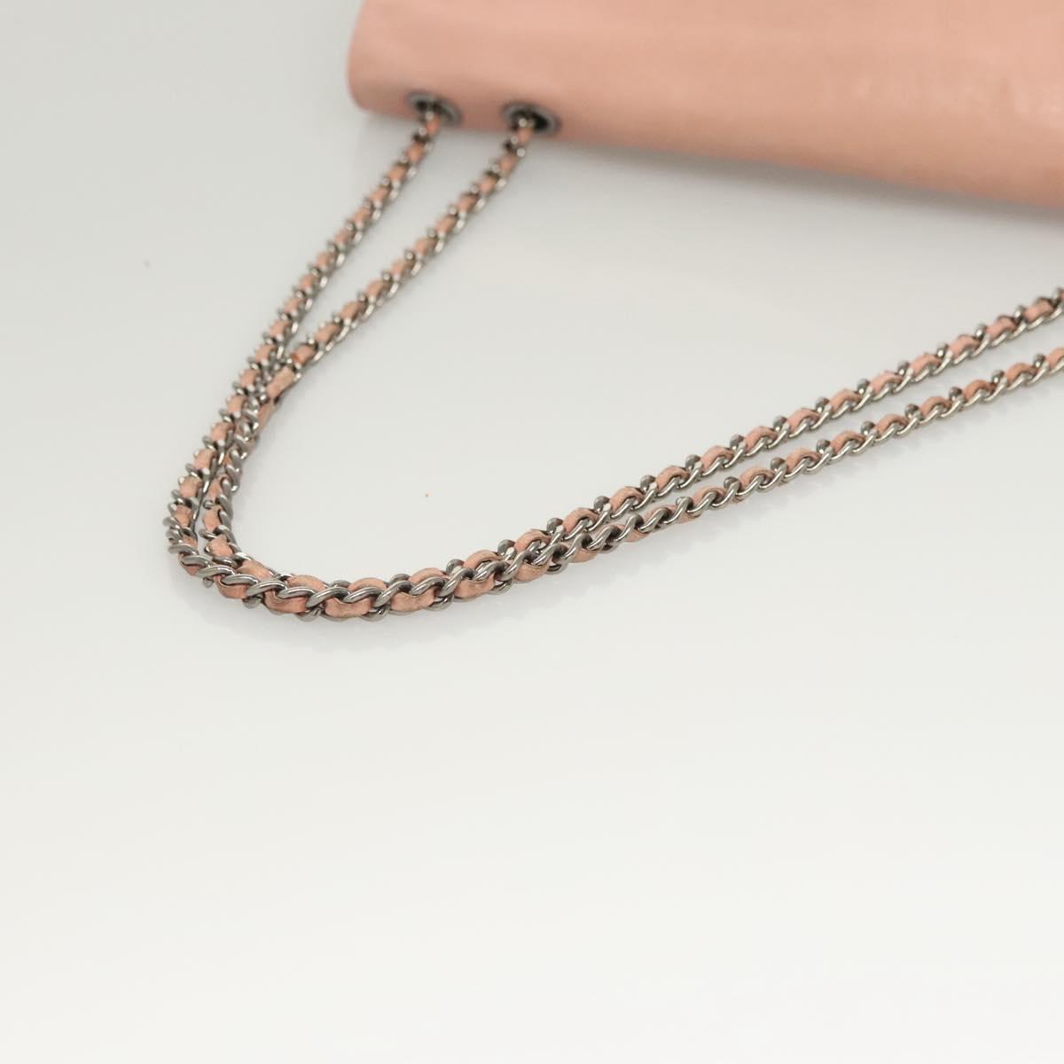 Chanel Chocolate Bar Mademoiselle Flap Bag Quilted Leather, PINK, LEATHER, Shoulder bag