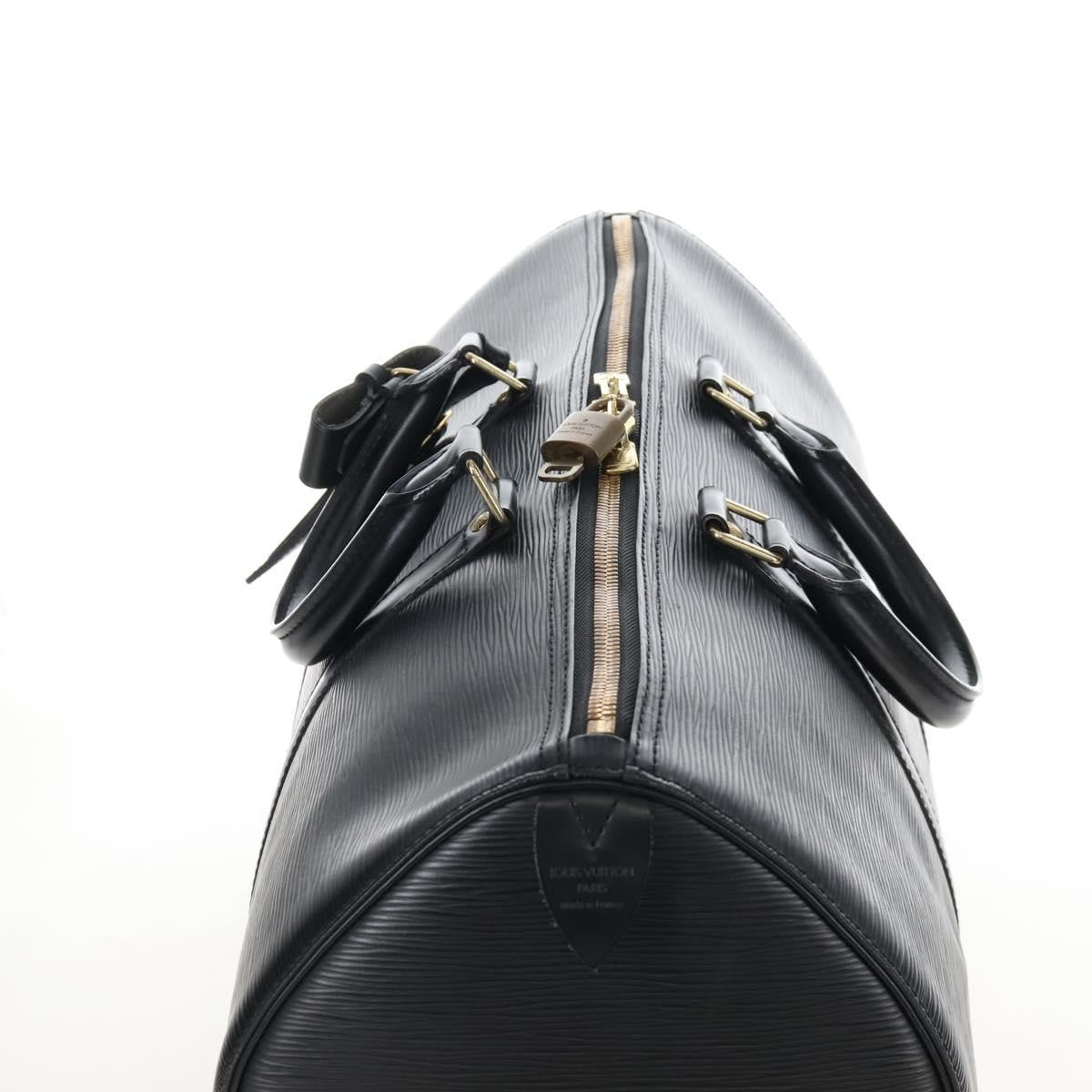 Louis Vuitton Keepall Epi Leather, Black, Leather, Travel Bag