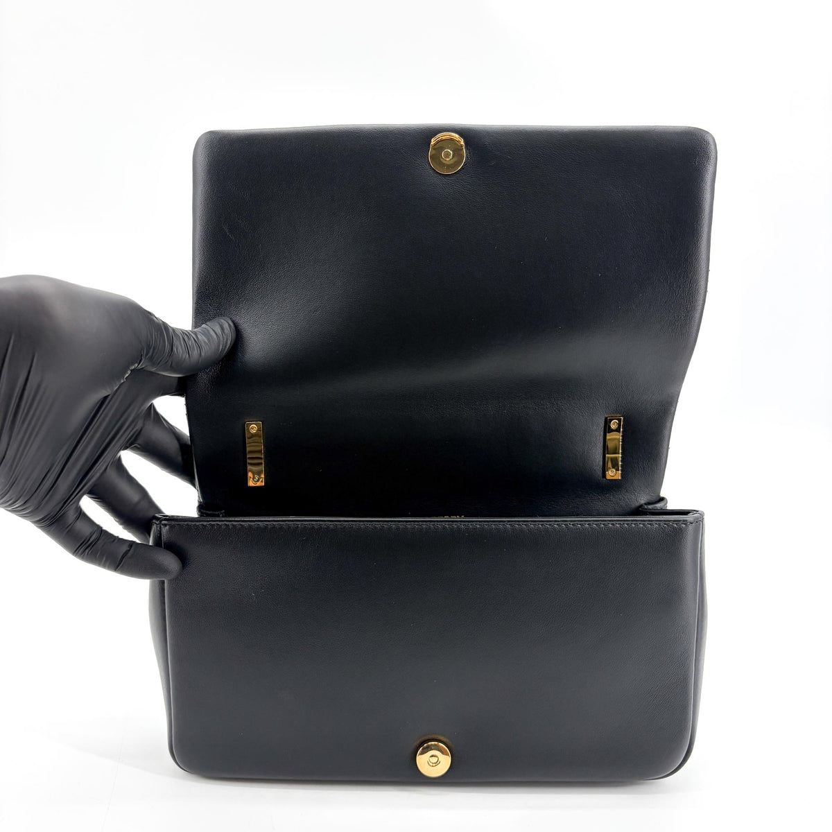 Burberry Lola Bum Quilted Lambskin, Black, Leather, Handbag
