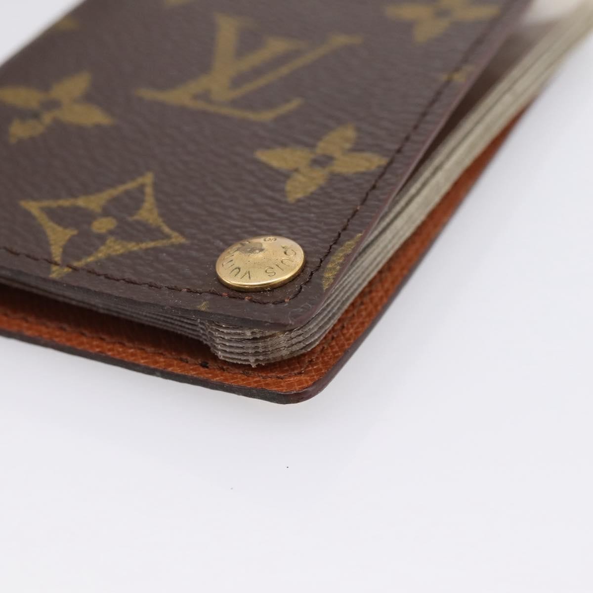 Louis Vuitton Porte Cartes Pression Card Case Monogram Canvas, Brown, Canvas, Card Holder