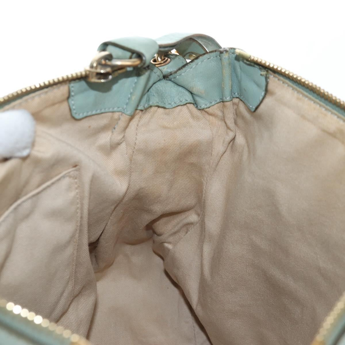 Chloe Marcie Top Handle Leather, Green, Leather, Handbag