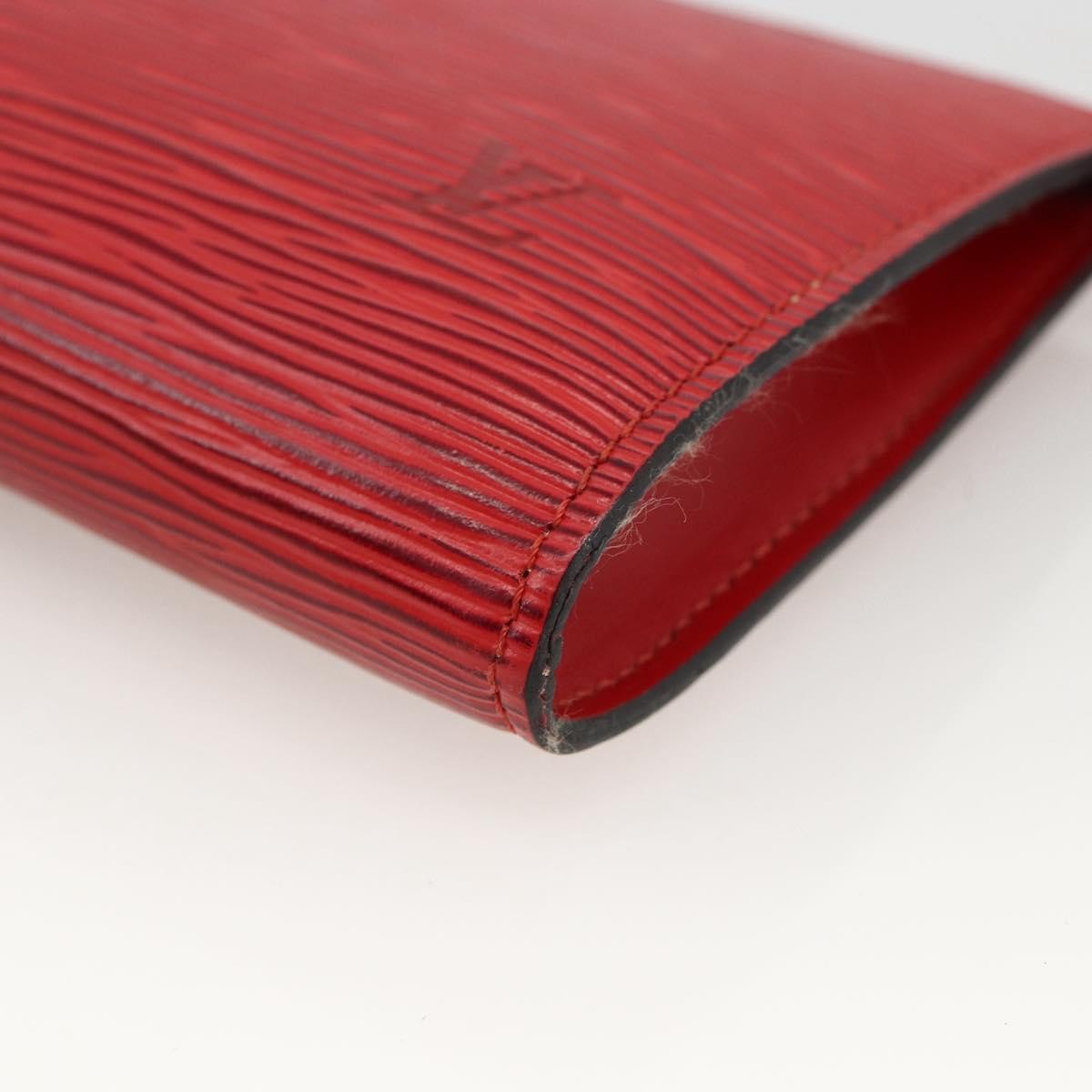 Louis Vuitton Pochette Accessoires Epi Leather, Red, Leather, Clutch