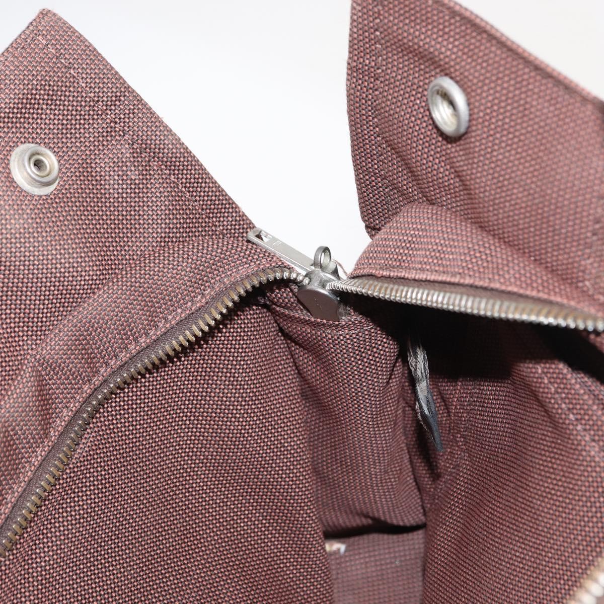 Hermes Fourre-tout Herline Canvas, Brown, Canvas, Tote Bag