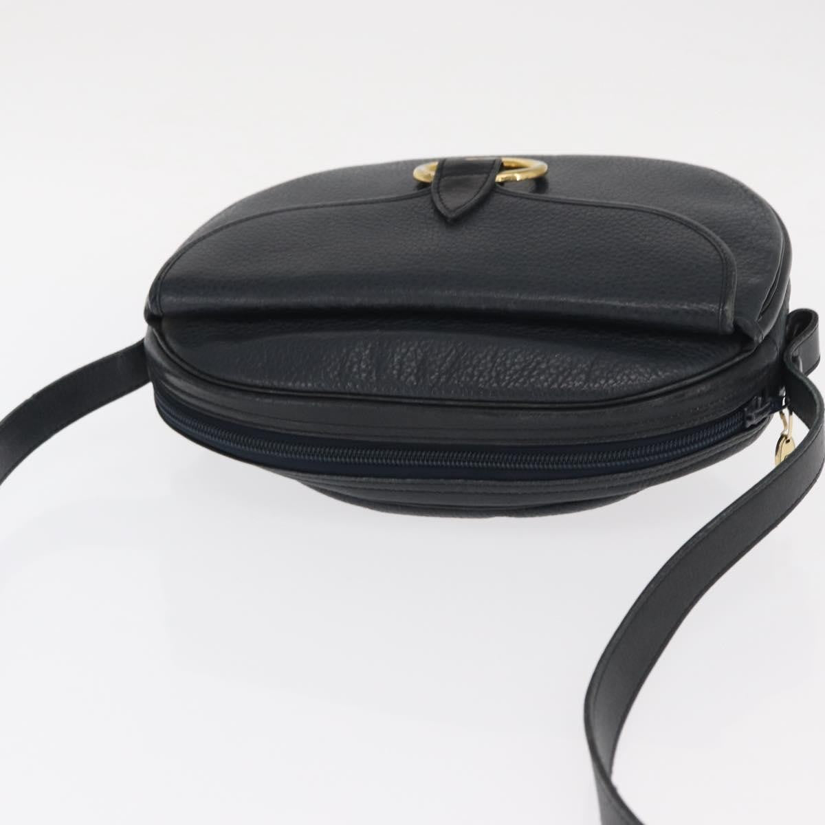 Christian Dior Vintage Leather, Navy, Leather, Shoulder Bag