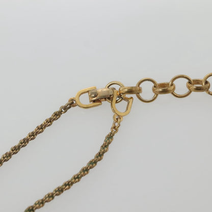 "Christian Dior Vintage pendant necklace Gold-plated Metal, Enamel & Rhinestones", Gold, Metal, Necklace
