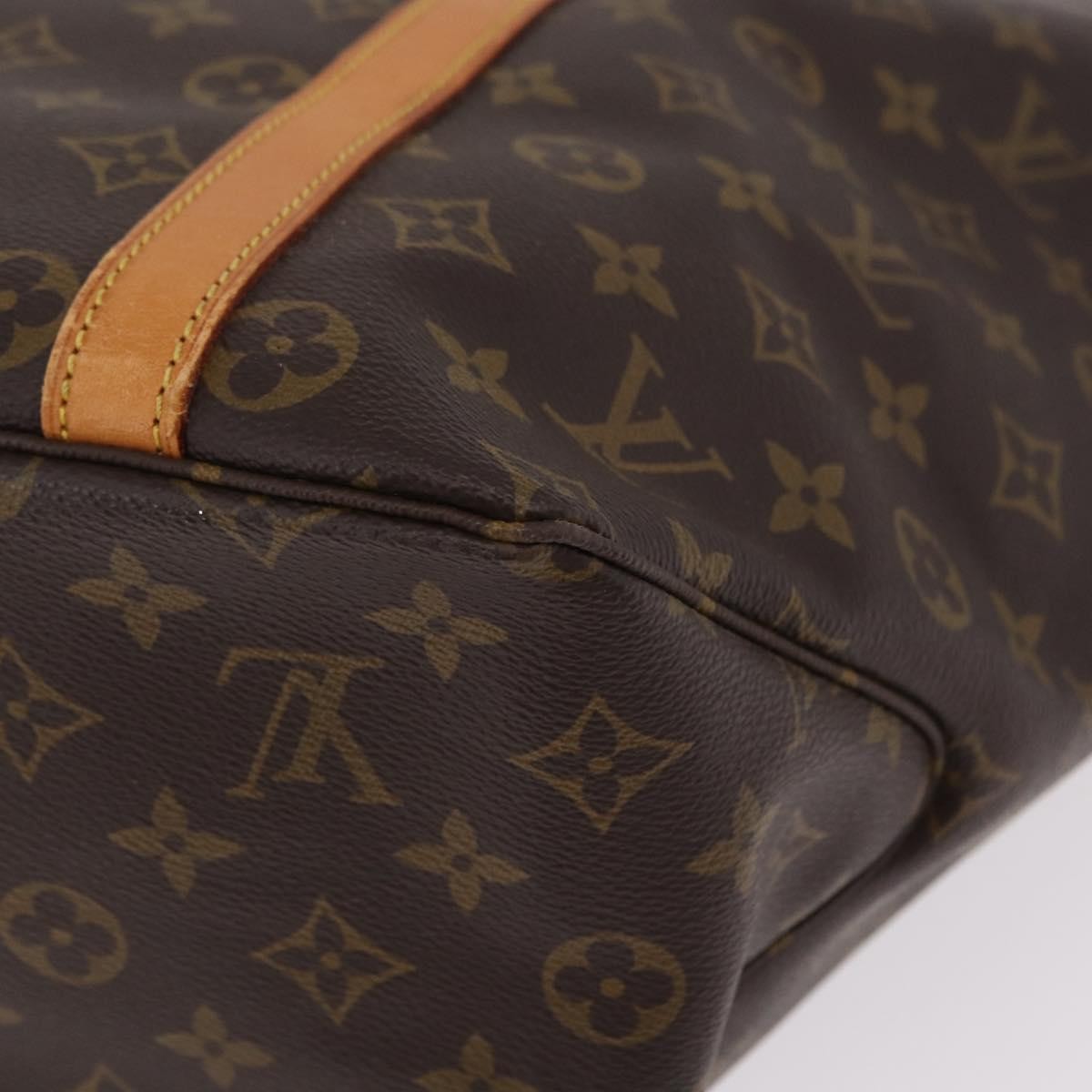 Louis Vuitton Shopping Sac Monogram Canvas, Brown, Canvas, Handbag