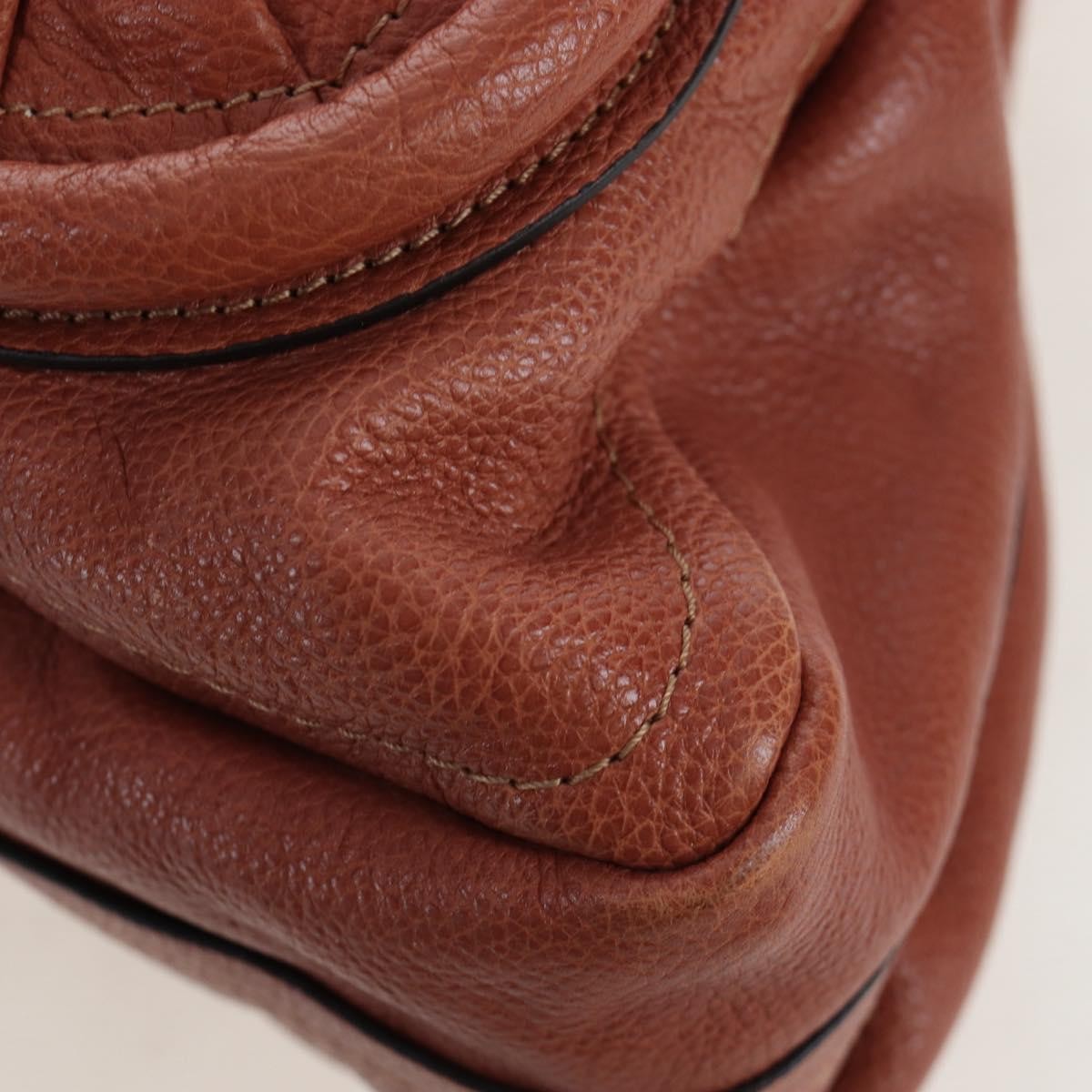 Chloe Paraty Quilted Leather, Brown, Leather, Handbag