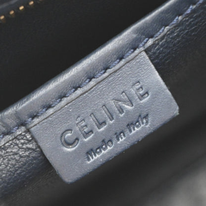 Celine Tricolor Luggage Leather, Green, Leather, Tote Bag
