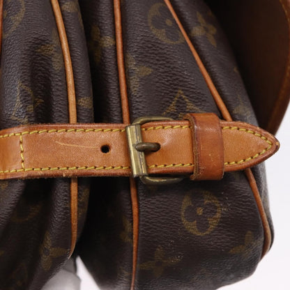 Louis Vuitton Saumur Canvas, Brown, Canvas, Shoulder Bag