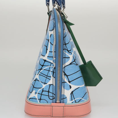Louis Vuitton Alma Limited Edition Print Epi Leather, Blue, Leather, Handbag