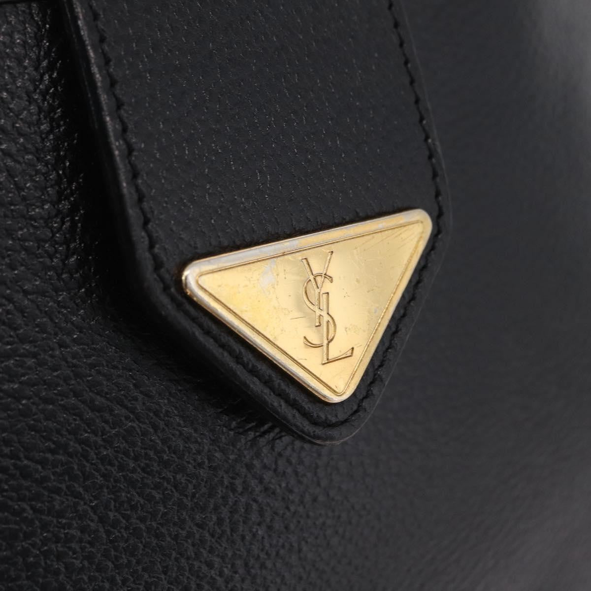 Saint Laurent Vintage Shoulder bag Leather, Black, Leather, Shoulder Bag