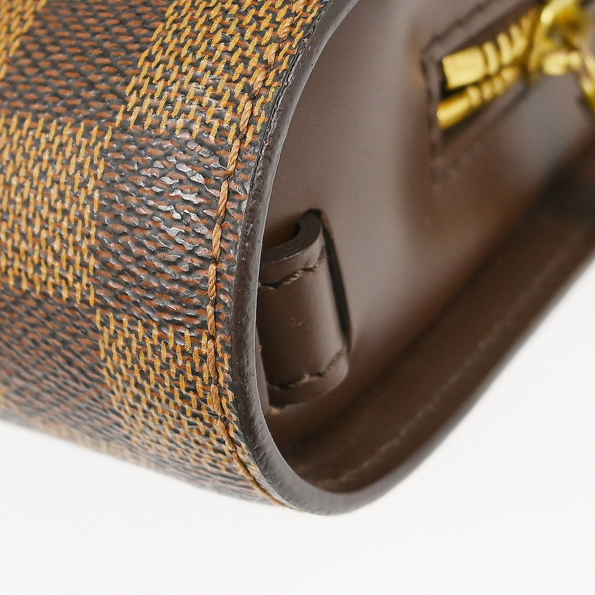 Louis Vuitton Pochette Saint Louis Damier, Brown, Canvas, Clutch