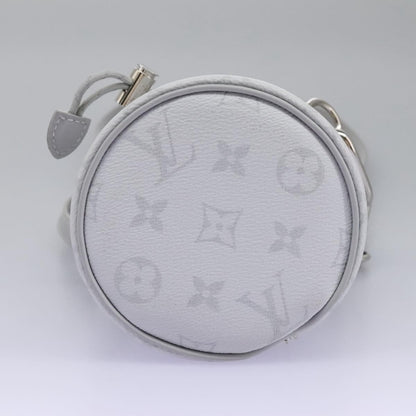 Louis Vuitton Chalk Nano Limited Edition Logo Story Monogram Canvas, Gray, Canvas, Clutch