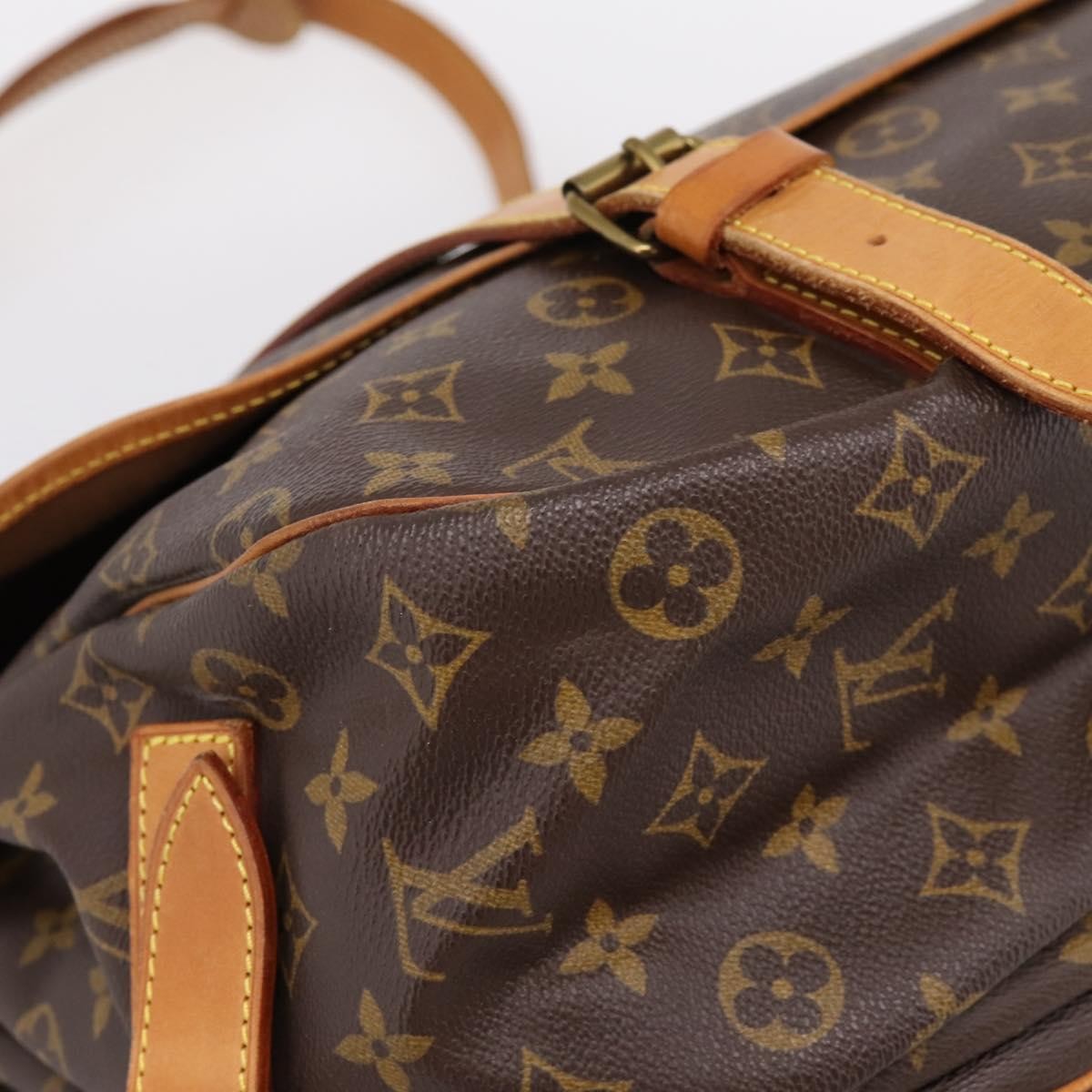 Louis Vuitton Saumur Monogram Canvas, Brown, Canvas, Shoulder Bag