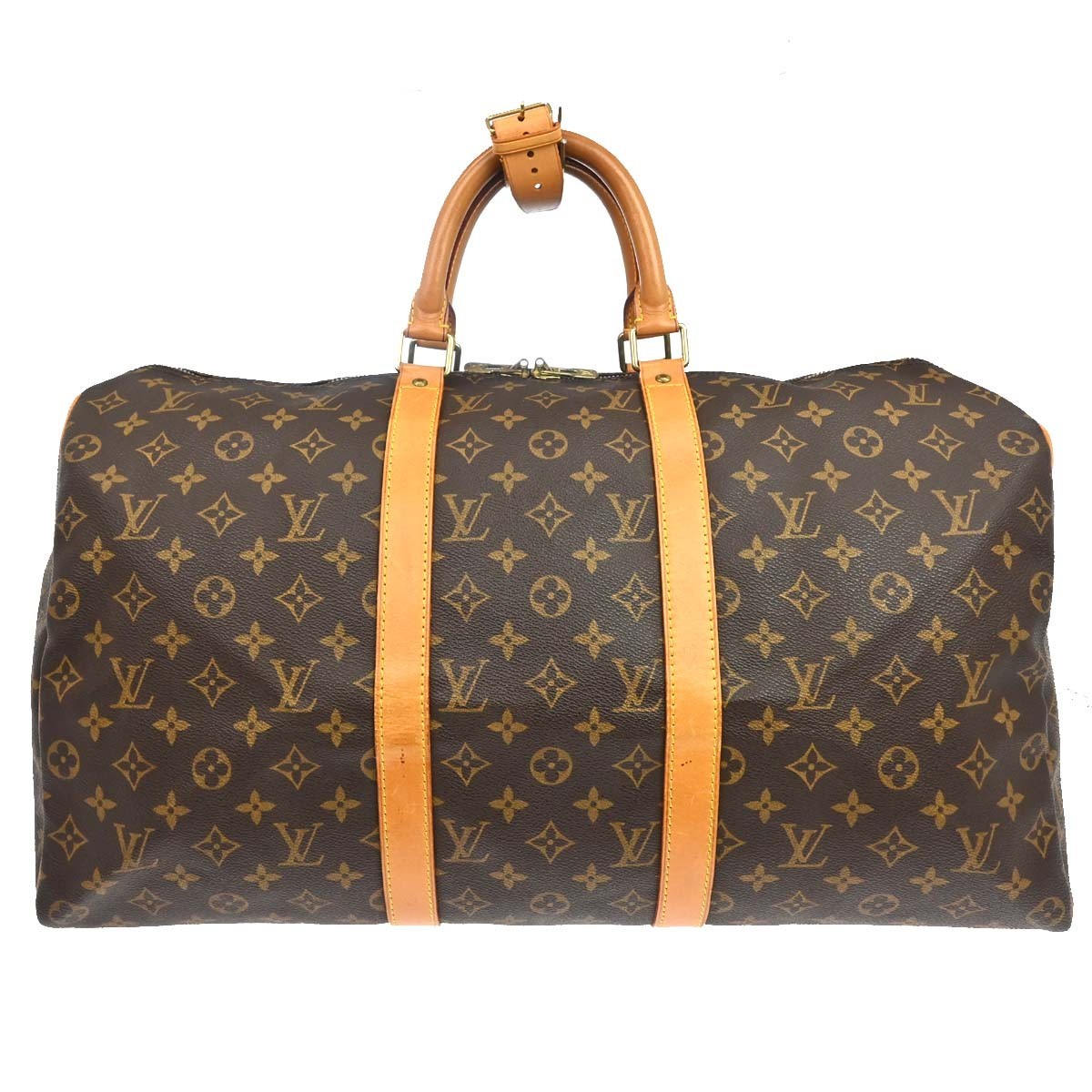 Louis Vuitton Keepall Monogram Canvas, Brown, Canvas, Travel Bag