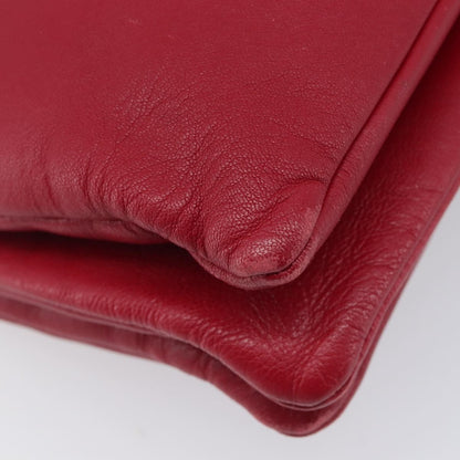 Celine Trio Leather, Red, Leather, Crossbody Bag