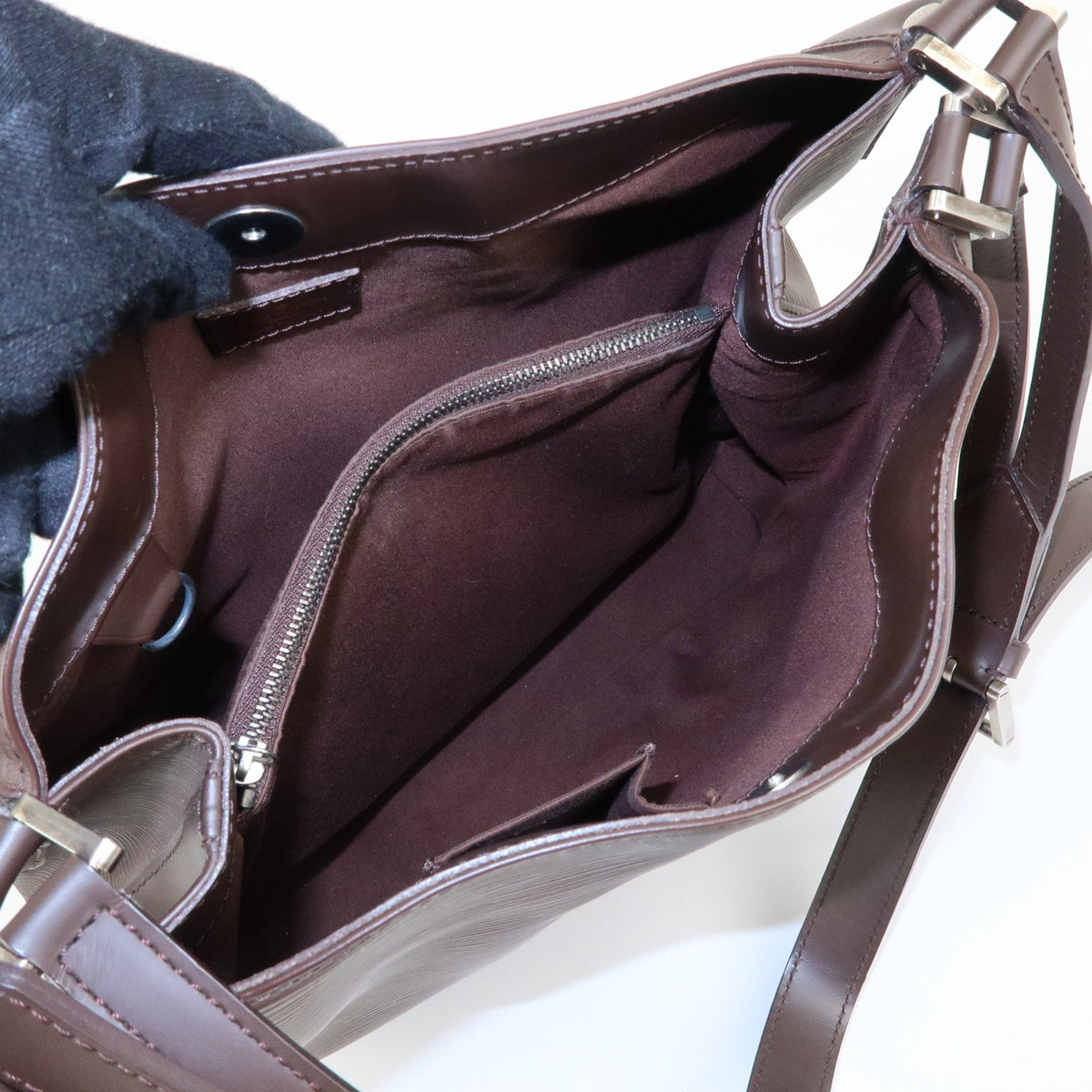 Louis Vuitton Mandara Epi Leather, Brown, Leather, Shoulder Bag