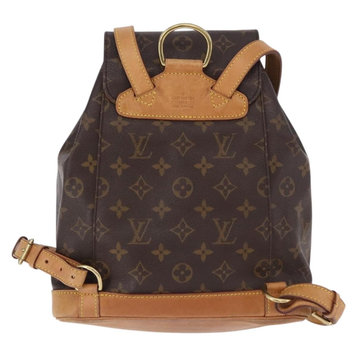 Louis Vuitton Vintage Montsouris Monogram Canvas, Brown, Canvas, Backpack