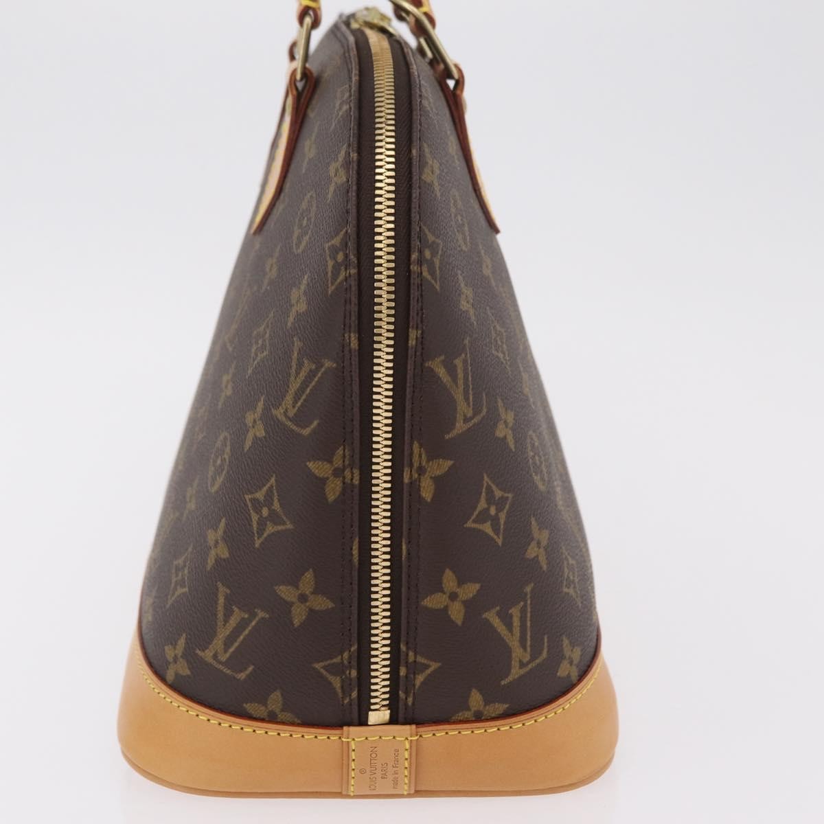 Louis Vuitton Alma Monogram Canvas, Brown, Canvas, Handbag