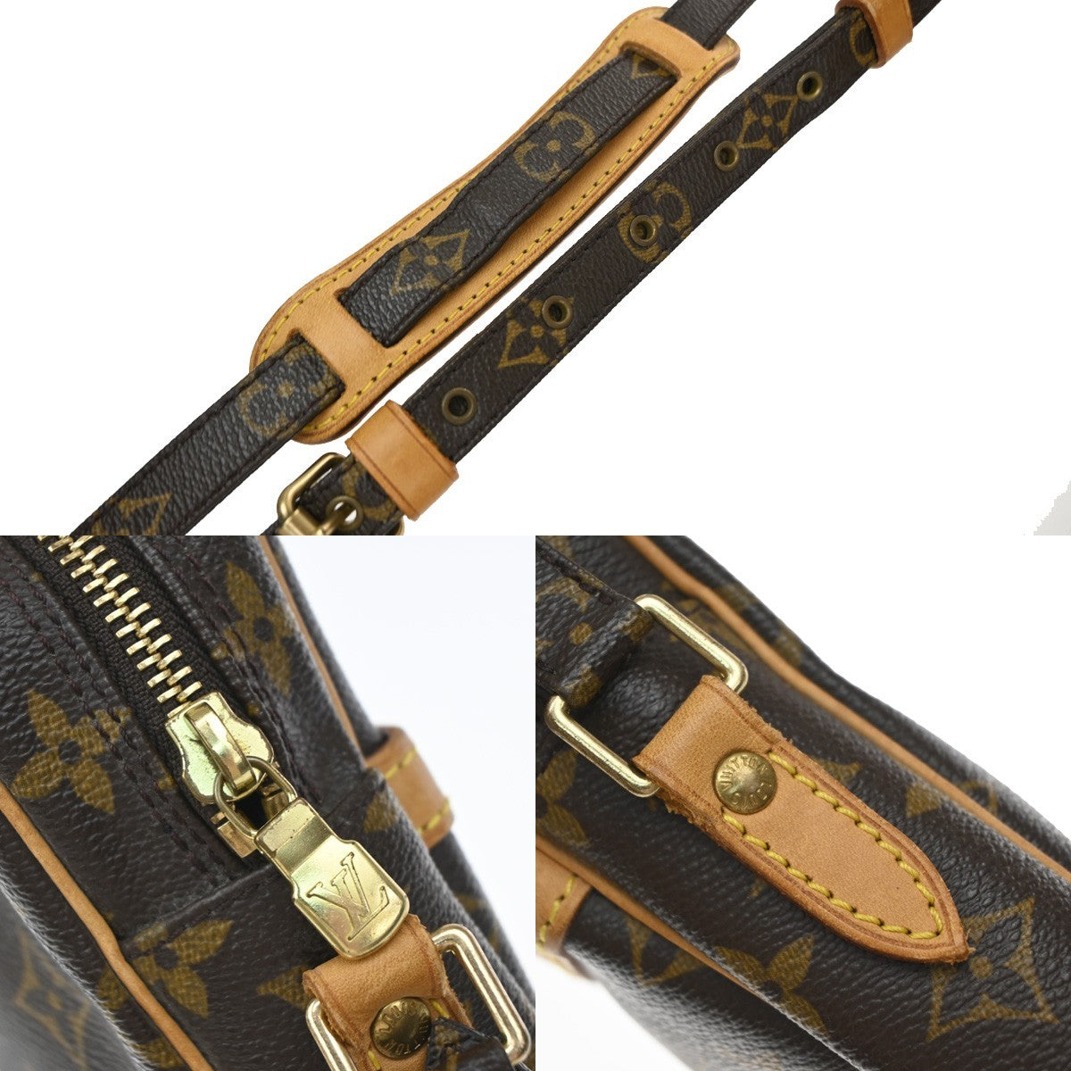 Louis Vuitton Danube Monogram Canvas, Brown, Canvas, Handbag