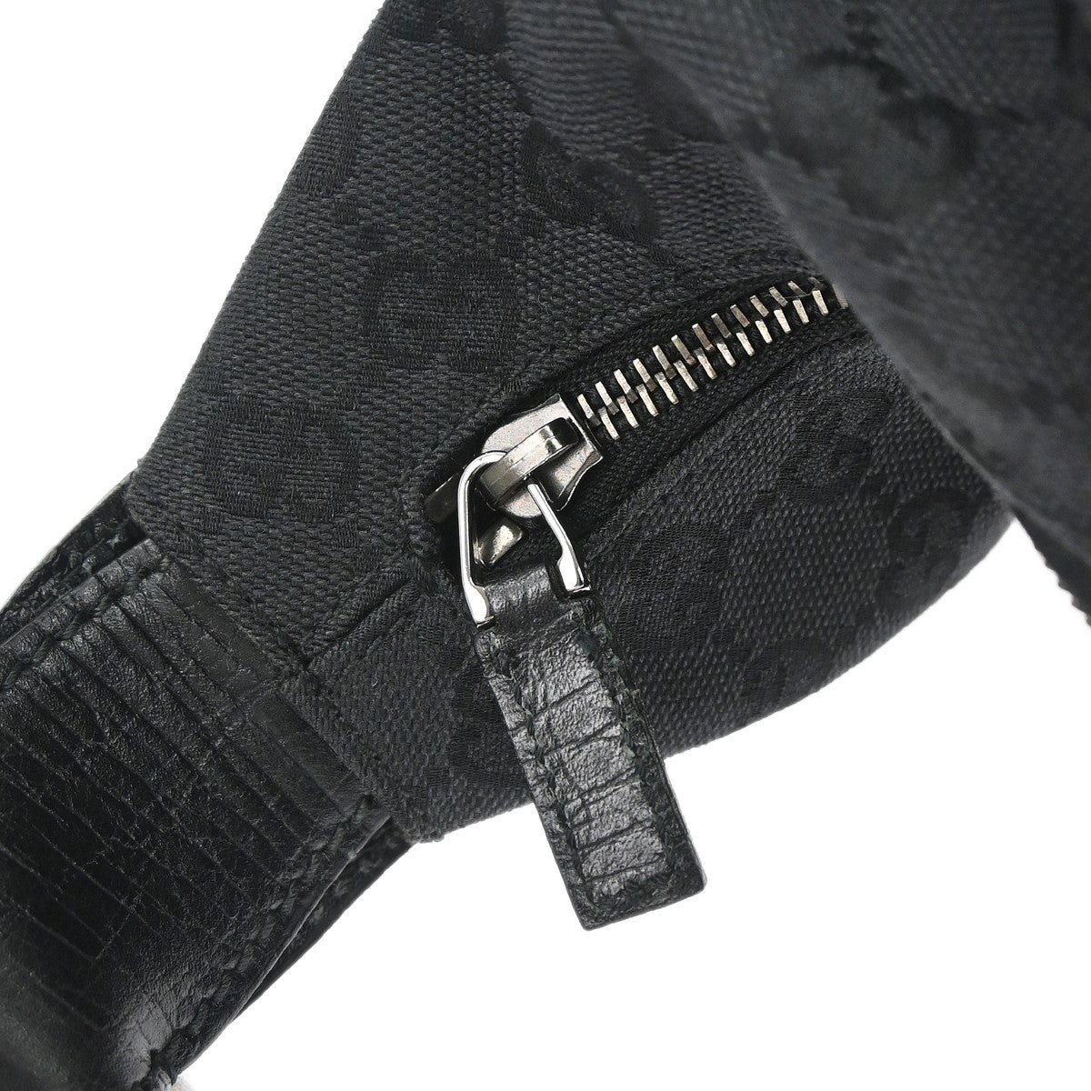 Gucci Horsebit Hobo GG Canvas, Black, Canvas, Handbag