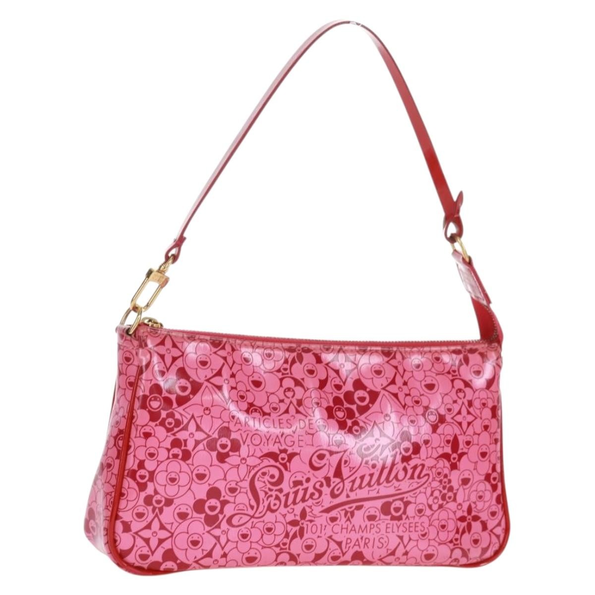 Louis Vuitton Pochette Accessoires Cosmic Blossom, Pink, PVC, Clutch