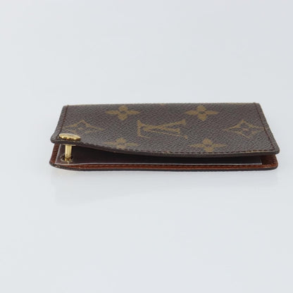 Louis Vuitton Porte Cartes Pression Card Case Monogram Canvas, Brown, Canvas, Card Holder