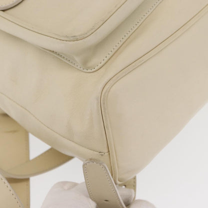 Gucci Vintage Bamboo Leather, Gold, Leather, Backpack
