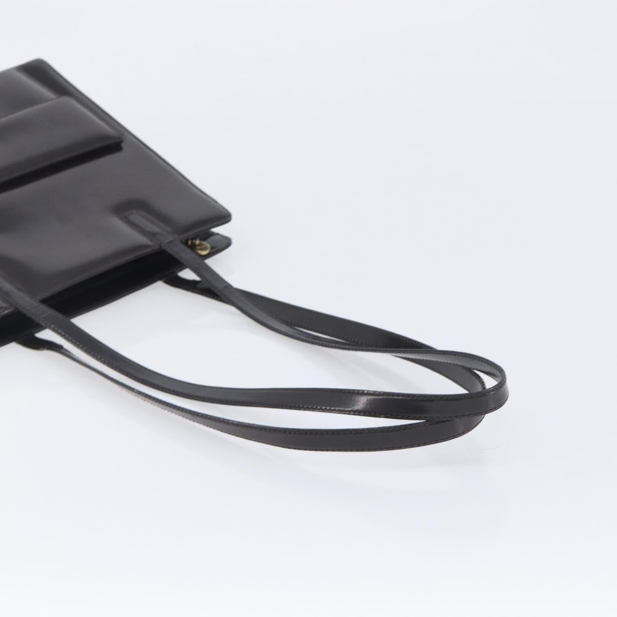 Salvatore Ferragamo Gancini Patent Leather, Brown, Patent Leather, Crossbody Bag
