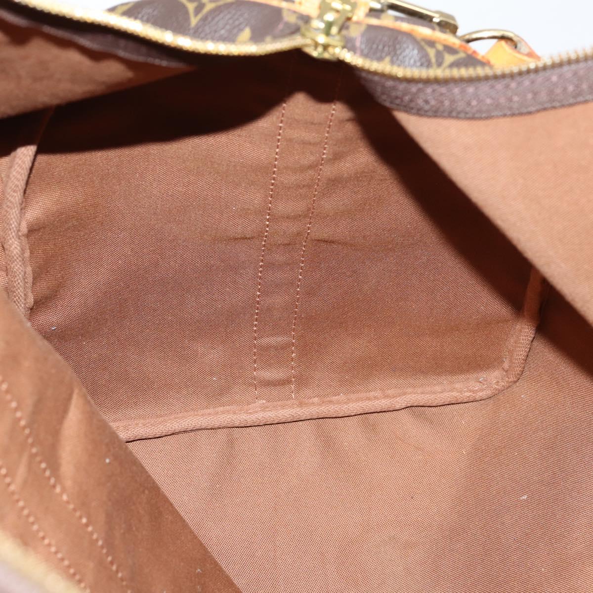 Louis Vuitton Keepall Bag Monogram Canvas, BROWN, CANVAS, Travel bag