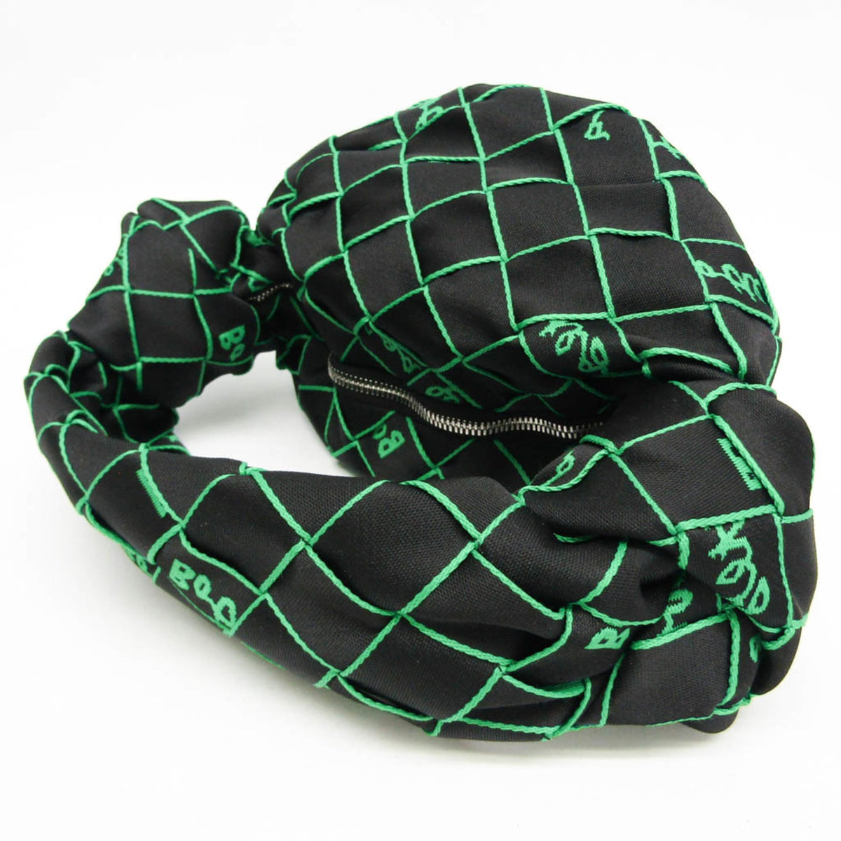 Bottega Veneta Double Knot Hobo Intrecciato Effect Jacquard, Multicolour, Nylon, Shoulder Bag