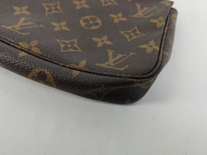Louis Vuitton Randonnee Pochette Monogram Coated Canvas, Brown, Canvas, Handbag