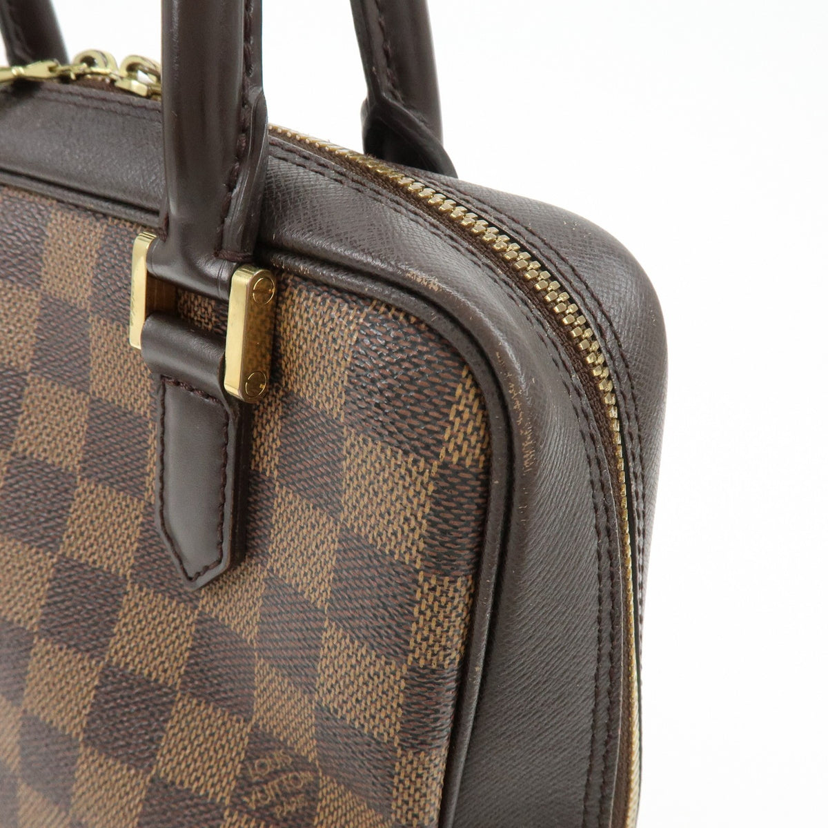 Louis Vuitton Brera Damier, Brown, Canvas, Handbag