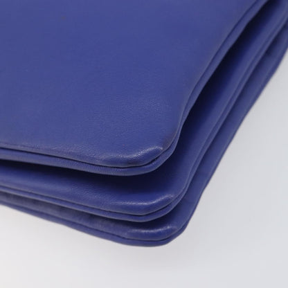 Celine Trio Leather, Blue, Leather, Shoulder Bag