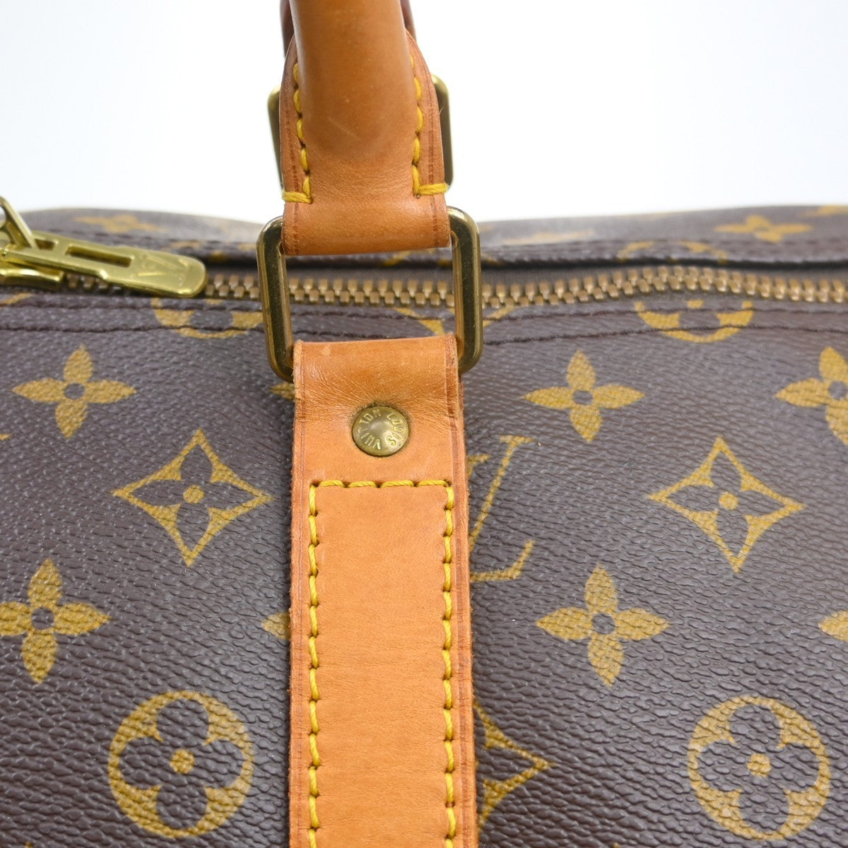 Louis Vuitton Keepall Monogram, Brown, Canvas, Travel Bag