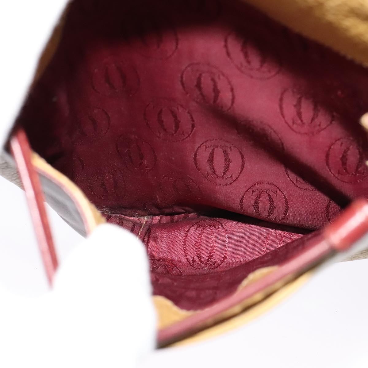 Cartier Tasseled Must de Cartier Leather, Yellow, Leather, Shoulder Bag